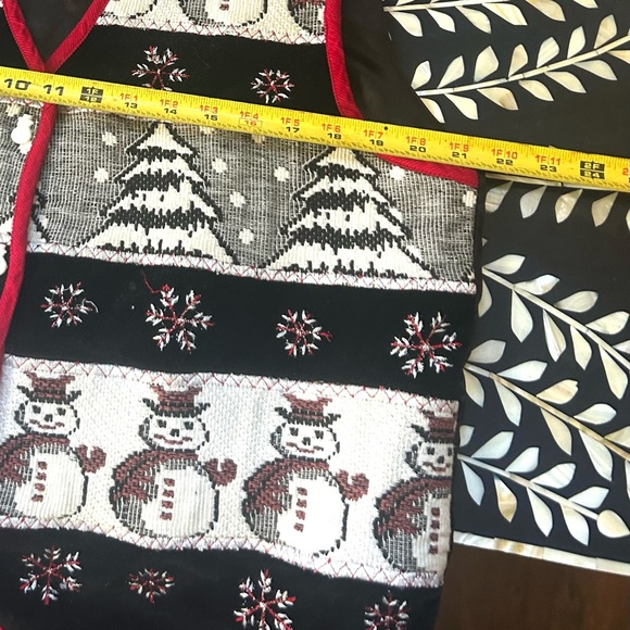 Vintage Dress Barn Snowman Holiday Vest | Retro Festive Christmas Aesthetic XL - Picture 6 of 9